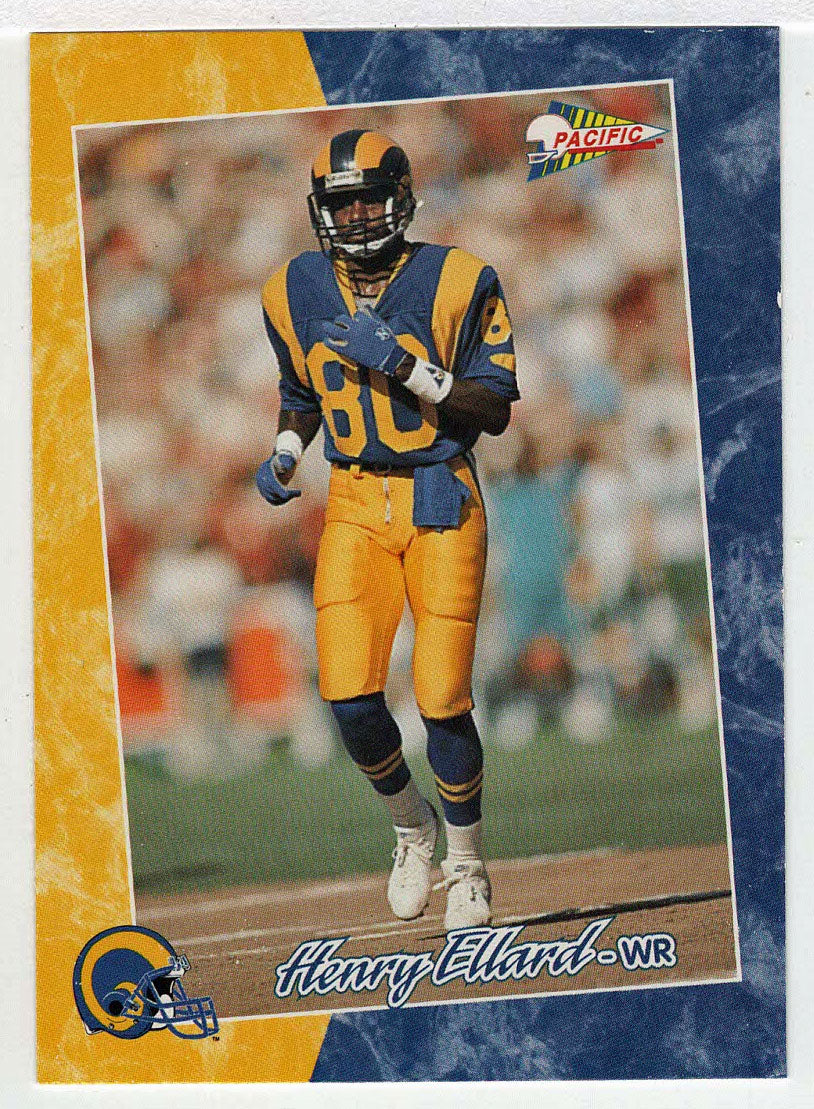 Henry Ellard - Los Angeles Rams (NFL Football Card) 1993 Pacific # 186 Mint