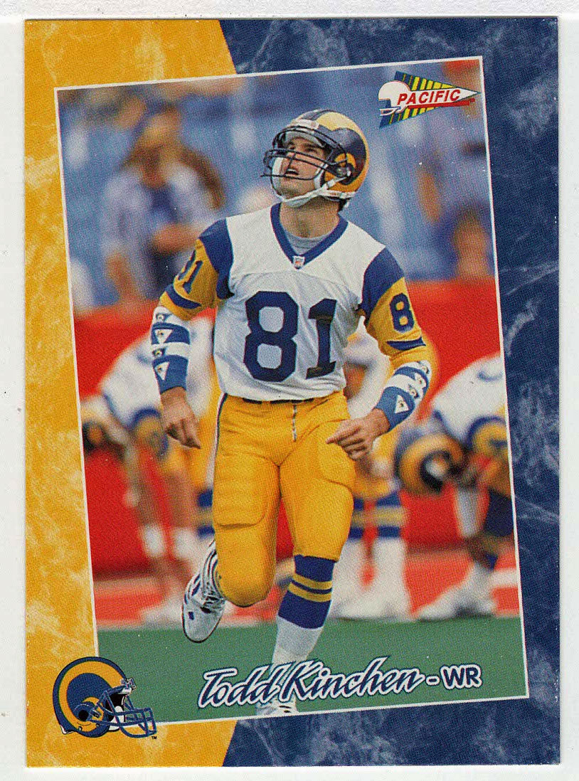 Todd Kinchen - Los Angeles Rams (NFL Football Card) 1993 Pacific # 190 Mint