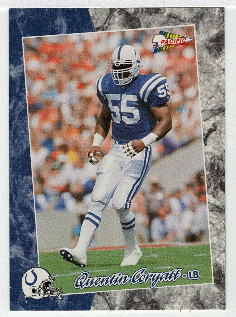 Quentin Coryatt - Indianapolis Colts (NFL Football Card) 1993 Pacific # 228 Mint