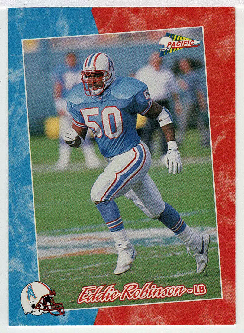 Eddie Robinson - Houston Oilers (NFL Football Card) 1993 Pacific # 291 Mint