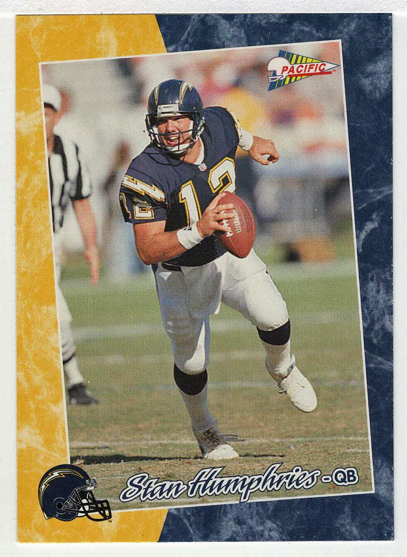 Stan Humphries - San Diego Chargers (NFL Football Card) 1993 Pacific # 327 Mint
