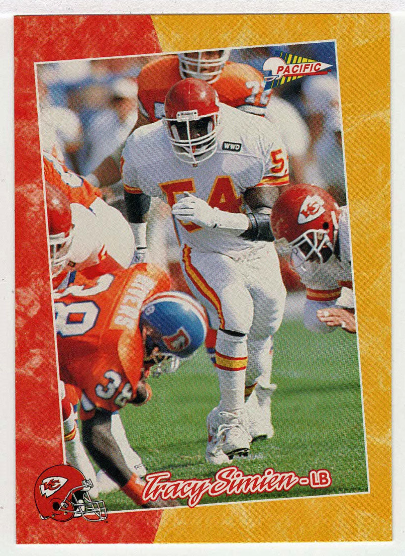 Tracy Simien - Kansas City Chiefs (NFL Football Card) 1993 Pacific # 342 Mint