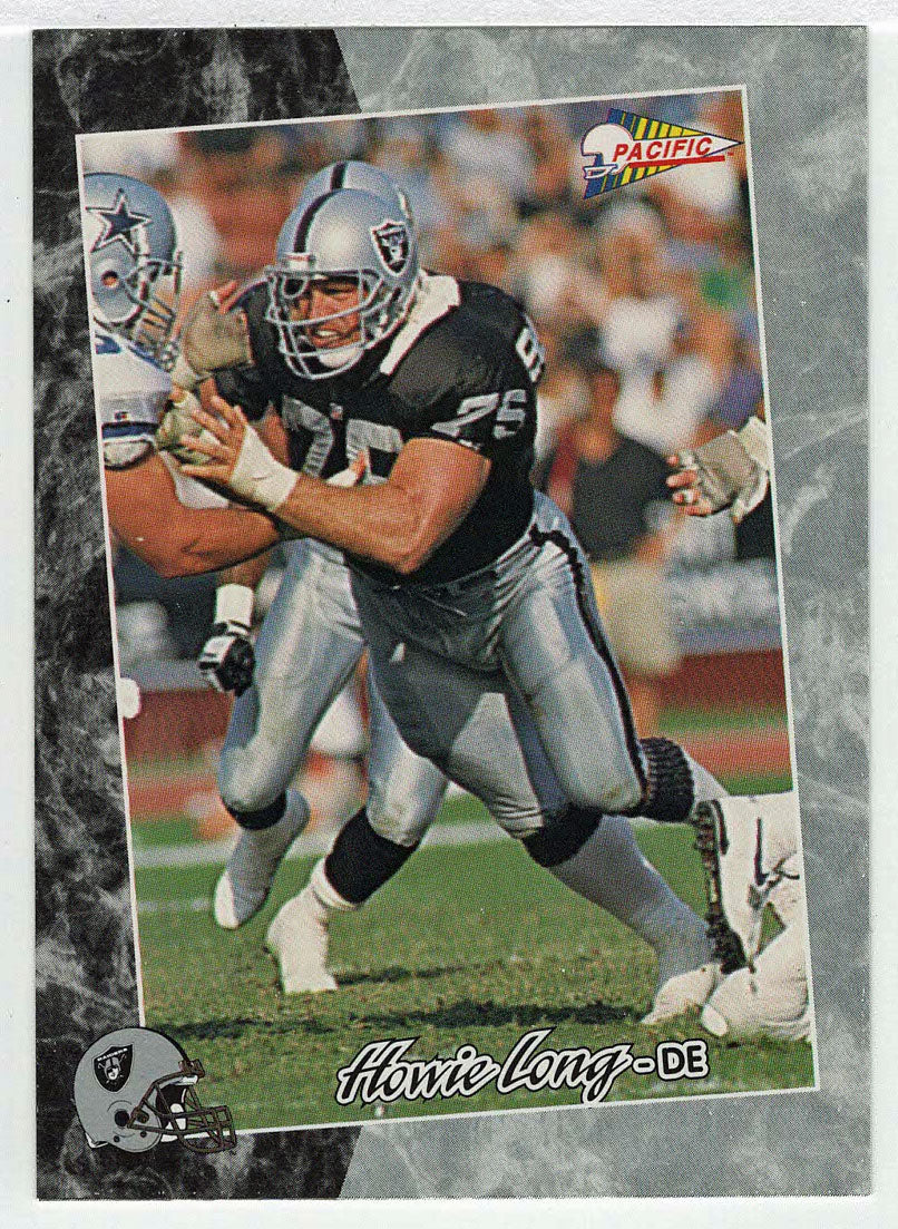 Howie Long - Los Angeles Raiders (NFL Football Card) 1993 Pacific # 370 Mint