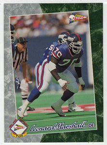 Leonard Marshall - New York Giants (NFL Football Card) 1993 Pacific # 410 Mint