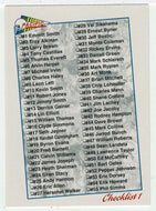 Checklist # 1 (# 1 - # 110) (NFL Football Card) 1993 Pacific # NNO Mint