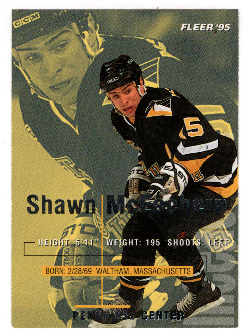 Shawn McEachern - Pittsburgh Penguins (NHL Hockey Card) 1994-95 Fleer # 164 Mint