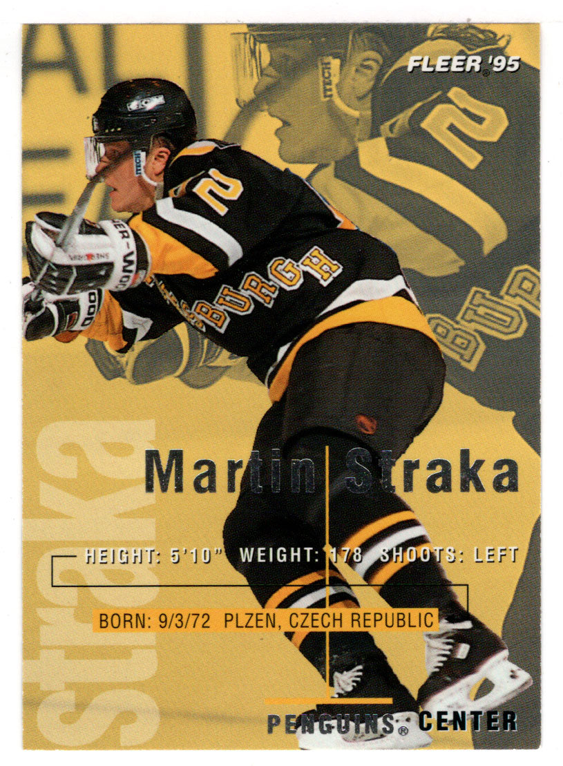 Martin Straka - Pittsburgh Penguins (NHL Hockey Card) 1994-95 Fleer # 171 Mint