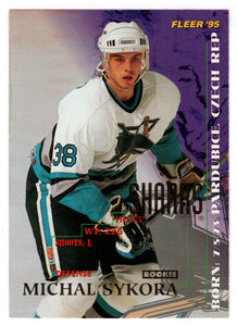 Michal Sykora - San Jose Sharks (NHL Hockey Card) 1994-95 Fleer # 201 Mint