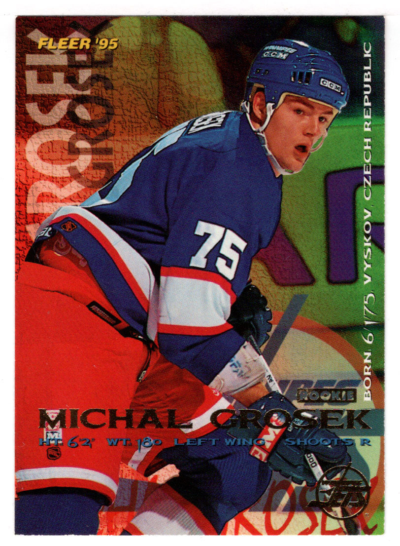 Michal Grosek - Winnipeg Jets (NHL Hockey Card) 1994-95 Fleer # 241 Mint