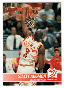 Stacey Augmon - Atlanta Hawks (NBA Basketball Card) 1994-95 Hoops # 1 Mint