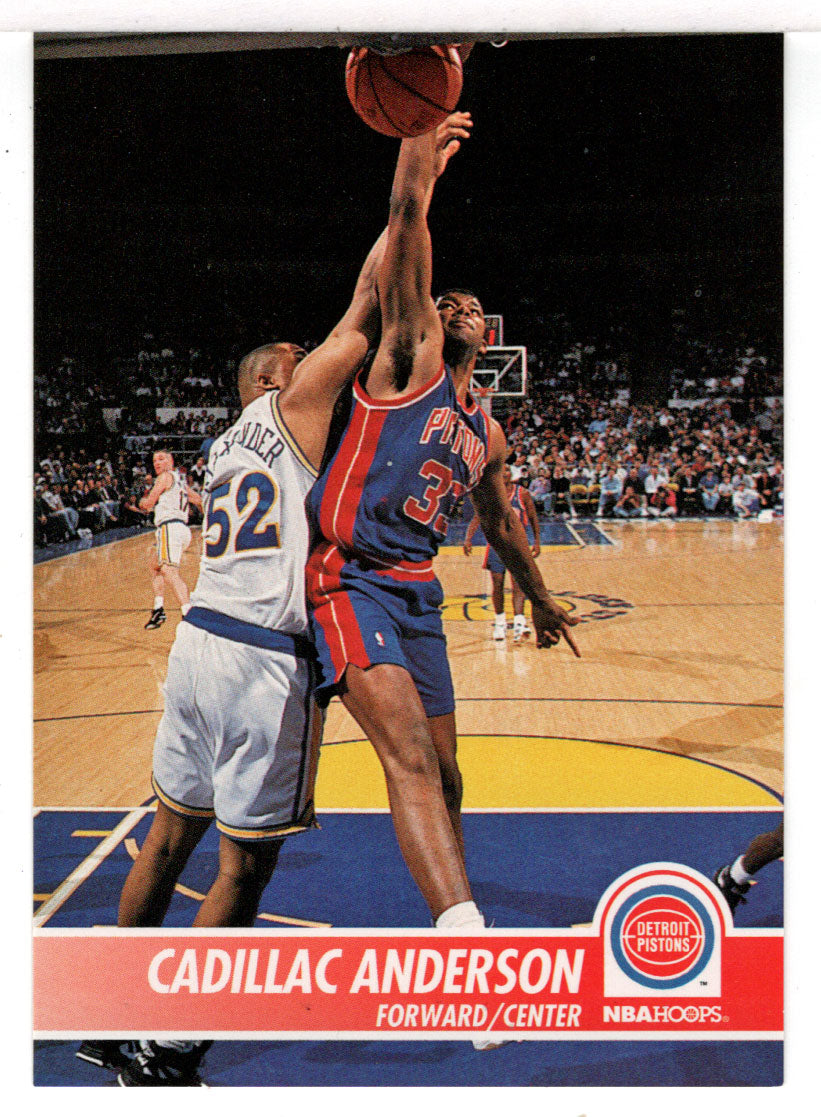 Cadillac Anderson - Detroit Pistons (NBA Basketball Card) 1994-95 Hoops # 56 Mint