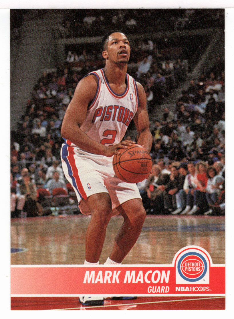 Mark Macon - Detroit Pistons (NBA Basketball Card) 1994-95 Hoops # 61 Mint