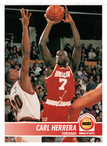 Carl Herrera - Houston Rockets (NBA Basketball Card) 1994-95 Hoops # 75 Mint