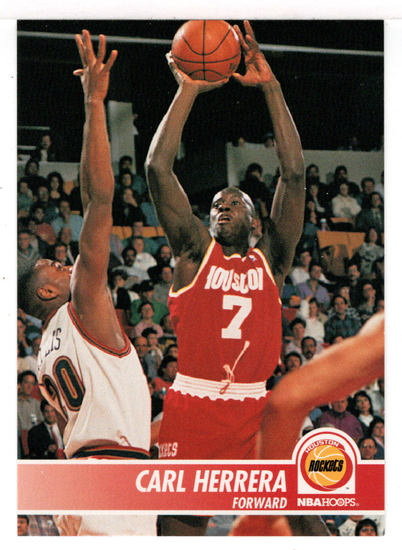 Carl Herrera - Houston Rockets (NBA Basketball Card) 1994-95 Hoops # 75 Mint