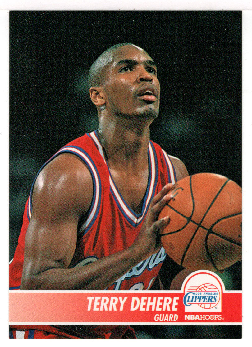 Terry Dehere - Los Angeles Clippers (NBA Basketball Card) 1994-95 Hoops # 90 Mint