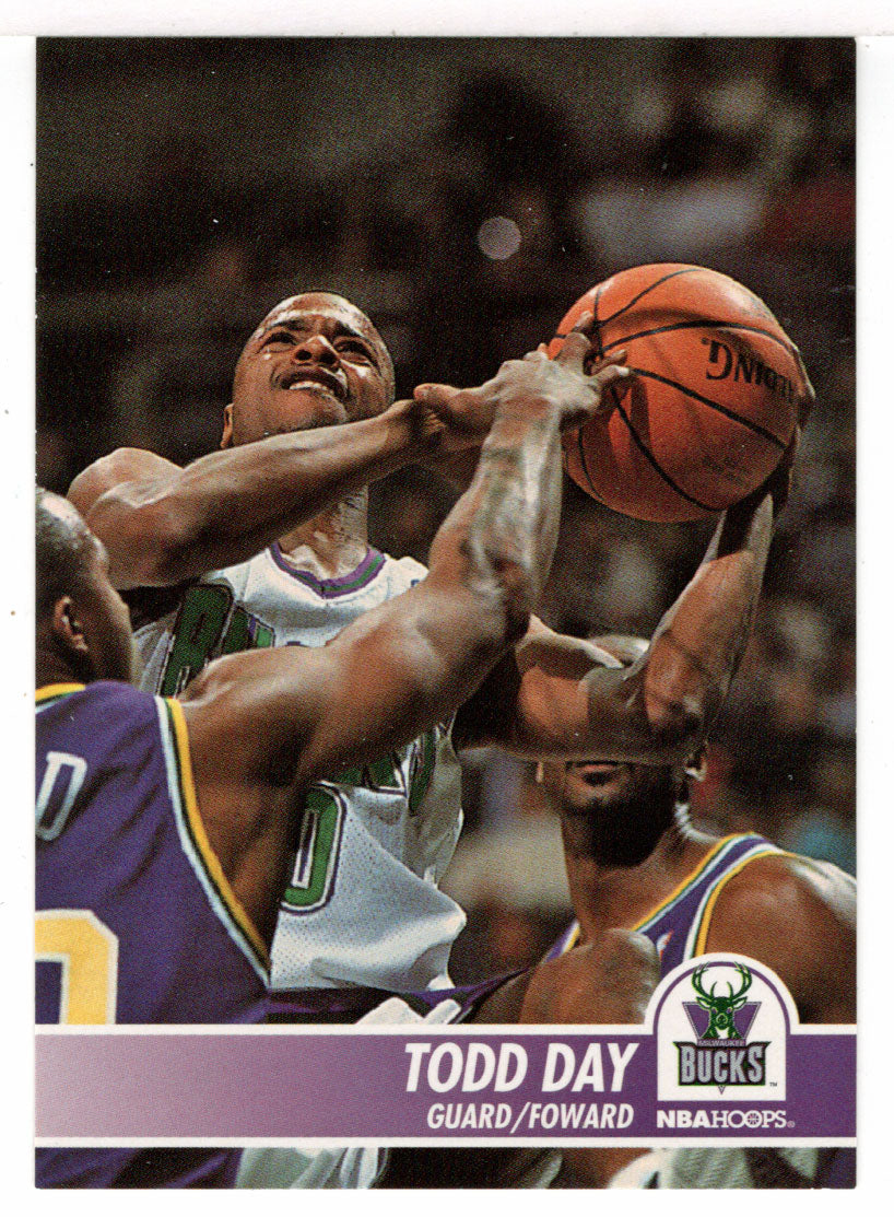 Todd Day - Milwaukee Bucks (NBA Basketball Card) 1994-95 Hoops # 118 Mint