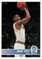 Doug West - Minnesota Timberwolves (NBA Basketball Card) 1994-95 Hoops # 128 Mint