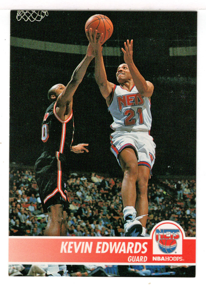 Kevin Edwards - New Jersey Nets (NBA Basketball Card) 1994-95 Hoops # 134 Mint