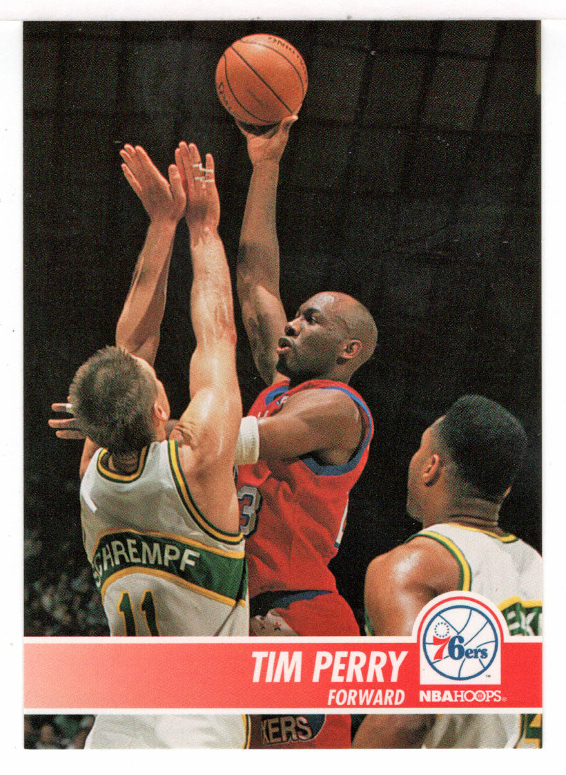 Tim Perry - Philadelphia 76ers (NBA Basketball Card) 1994-95 Hoops # 163 Mint