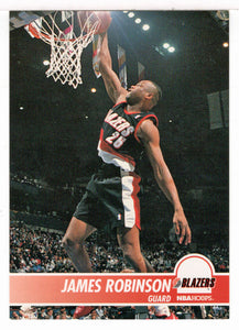 James Robinson - Portland Trail Blazers (NBA Basketball Card) 1994-95 Hoops # 180 Mint