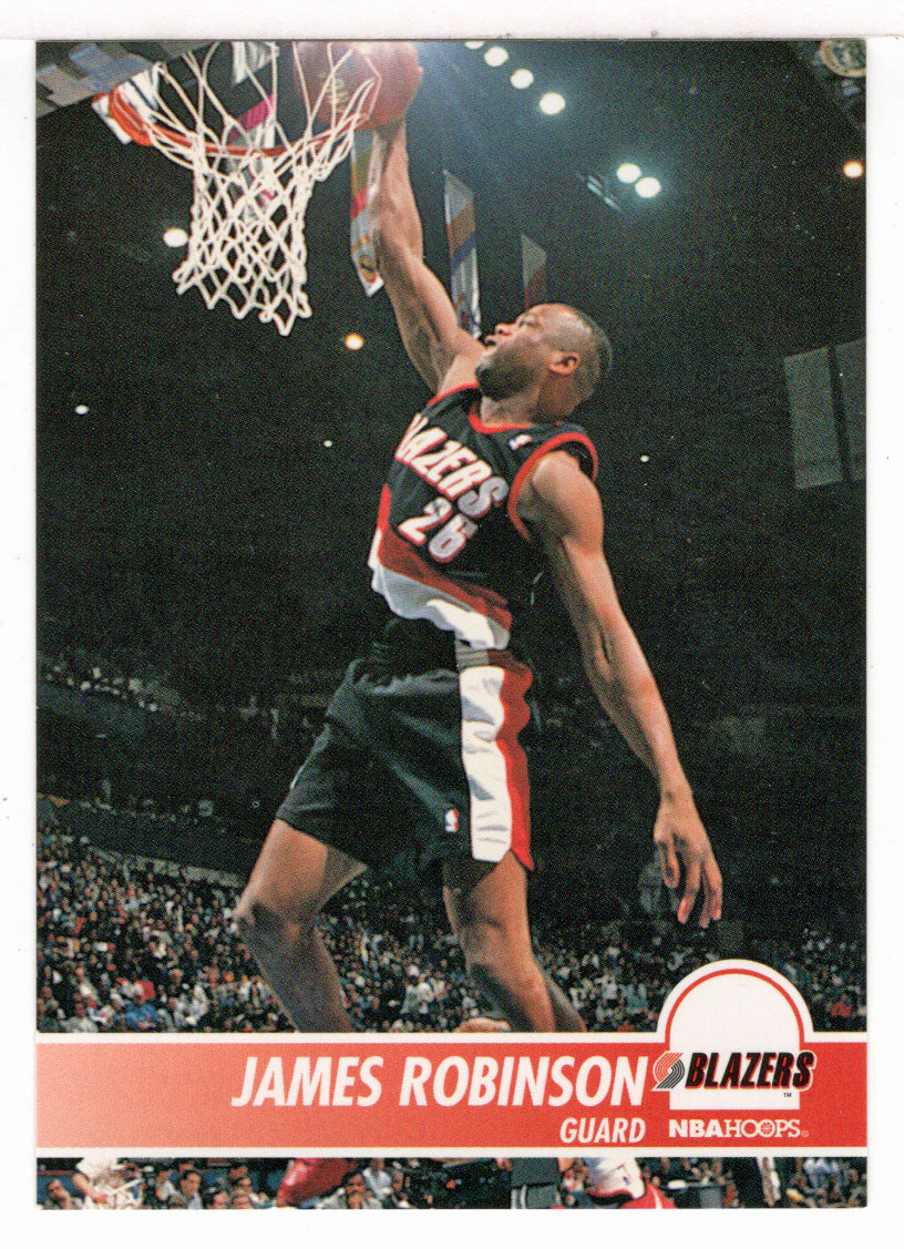 James Robinson - Portland Trail Blazers (NBA Basketball Card) 1994-95 Hoops # 180 Mint