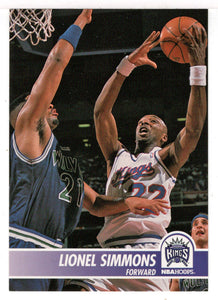 Lionel Simmons - Sacramento Kings (NBA Basketball Card) 1994-95 Hoops # 187 Mint