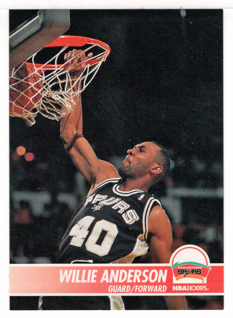 Willie Anderson - San Antonio Spurs (NBA Basketball Card) 1994-95 Hoops # 191 Mint