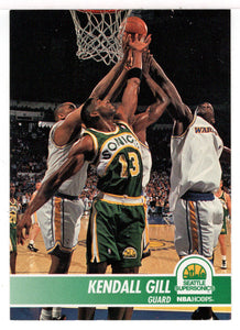 Kendall Gill - Seattle SuperSonics (NBA Basketball Card) 1994-95 Hoops # 198 Mint