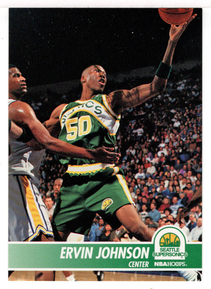 Ervin Johnson - Seattle SuperSonics (NBA Basketball Card) 1994-95 Hoops # 199 Mint