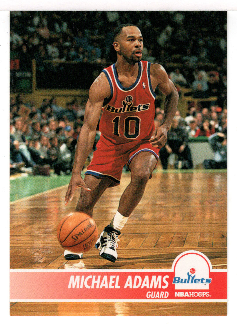Michael Adams - Washington Bullets (NBA Basketball Card) 1994-95 Hoops # 216 Mint