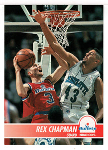 Rex Chapman - Washington Bullets (NBA Basketball Card) 1994-95 Hoops # 218 Mint
