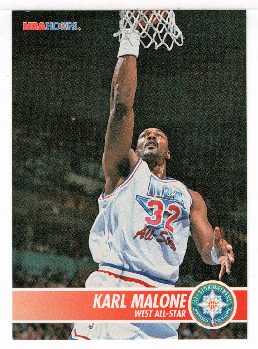 Karl Malone - Utah Jazz - 1994 All-Star Game (NBA Basketball Card) 1994-95 Hoops # 242 Mint