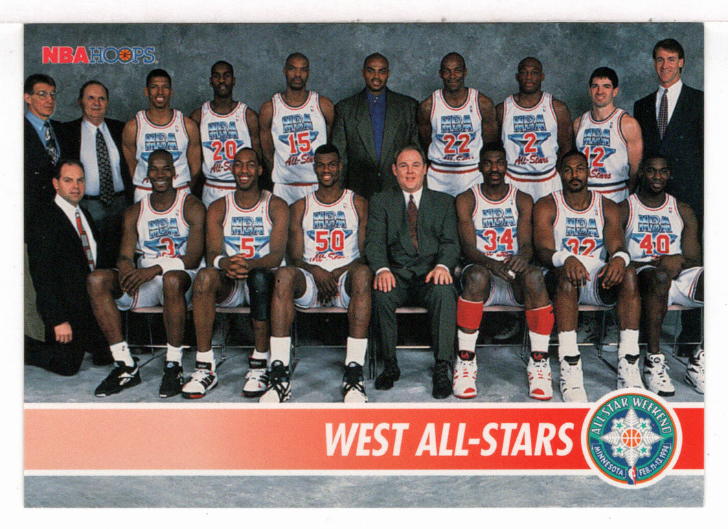West All-Stars - 1994 All-Star Game (NBA Basketball Card) 1994-95 Hoops # 251 Mint