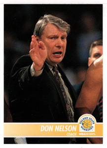 Don Nelson - Golden State Warriors - NBA Coach (NBA Basketball Card) 1994-95 Hoops # 282 Mint