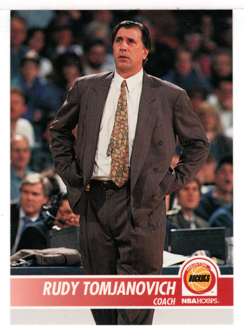 Rudy Tomjanovich - Houston Rockets - NBA Coach (NBA Basketball Card) 1994-95 Hoops # 283 Mint