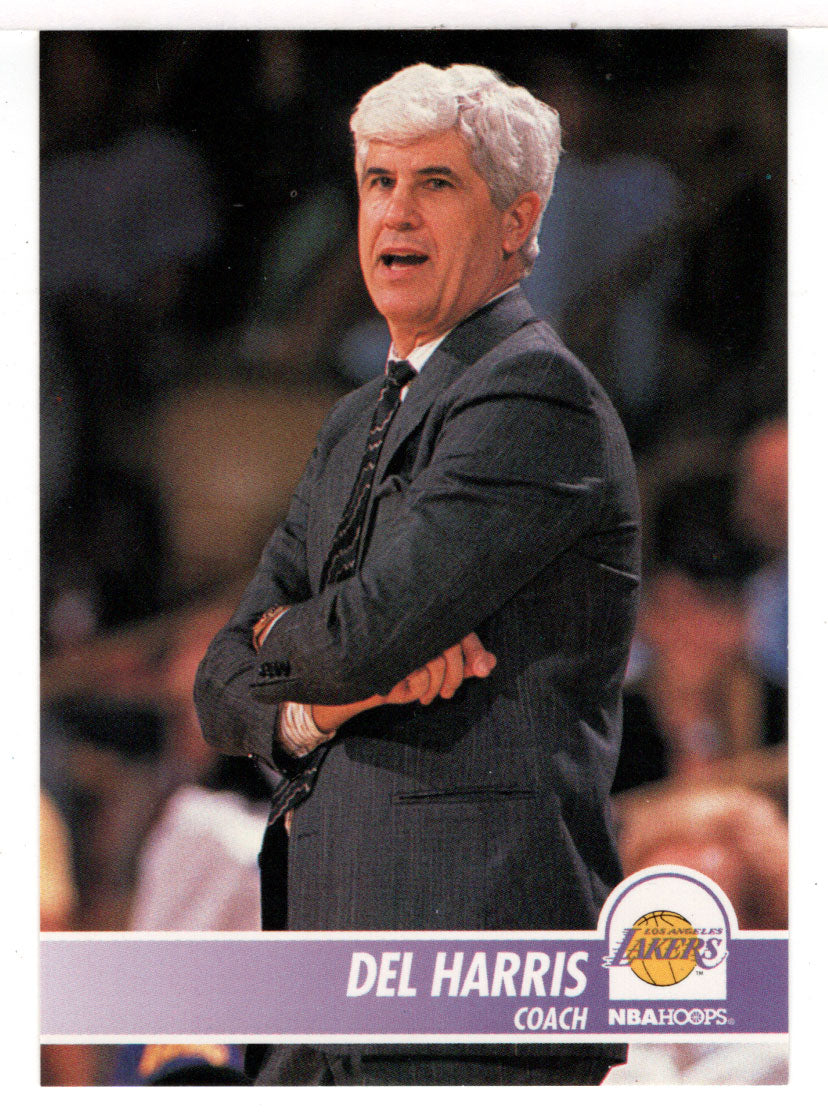Del Harris - Los Angeles Lakers - NBA Coach (NBA Basketball Card) 1994-95 Hoops # 285 Mint