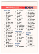 Checklist # 3 (NBA Basketball Card) 1994-95 Hoops # 300 Mint