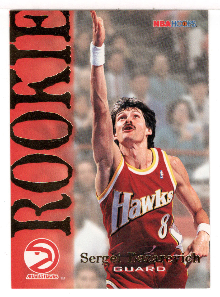 Sergei Bazarevich RC - Atlanta Hawks (NBA Basketball Card) 1994-95 Hoops # 301 Mint