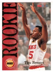 Tim Breaux RC - Houston Rockets (NBA Basketball Card) 1994-95 Hoops # 330 Mint