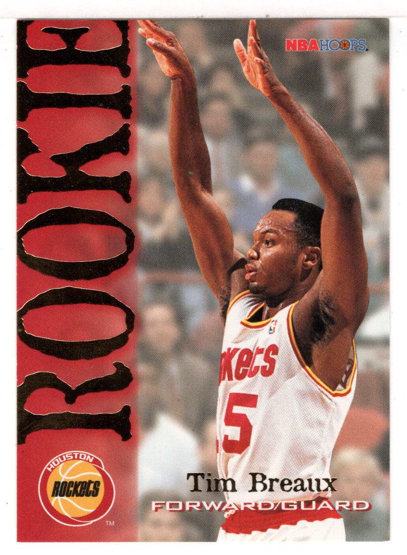 Tim Breaux RC - Houston Rockets (NBA Basketball Card) 1994-95 Hoops # 330 Mint