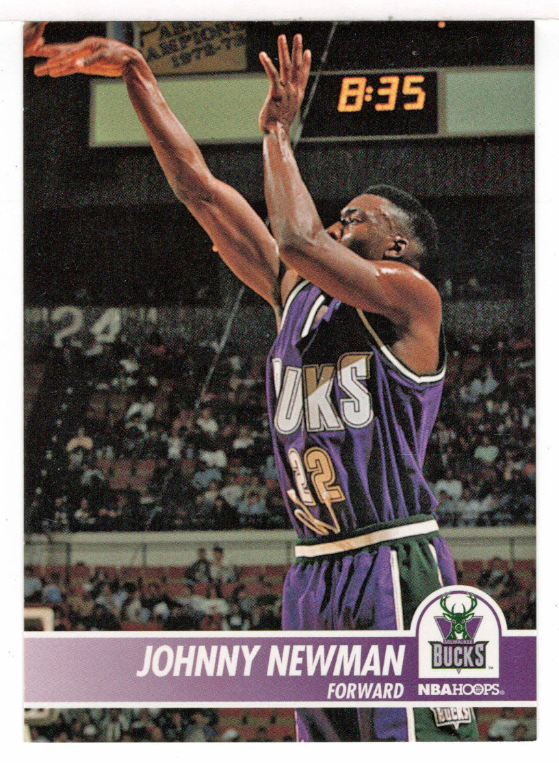 Johnny Newman - Milwaukee Bucks (NBA Basketball Card) 1994-95 Hoops # 347 Mint