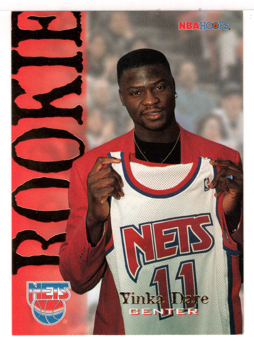 Yinka Dare RC - New Jersey Nets (NBA Basketball Card) 1994-95 Hoops # 352 Mint