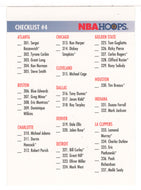 Checklist # 4 (NBA Basketball Card) 1994-95 Hoops # 389 Mint