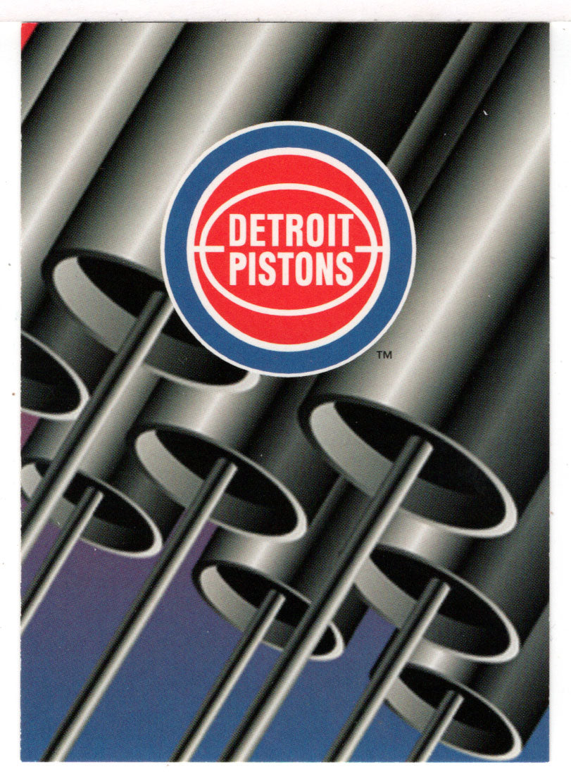 Detroit Pistons - Team Logo (NBA Basketball Card) 1994-95 Hoops # 398 Mint
