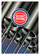 Detroit Pistons - Team Logo (NBA Basketball Card) 1994-95 Hoops # 398 Mint