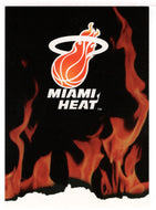 Miami Heat - Team Logo (NBA Basketball Card) 1994-95 Hoops # 404 Mint