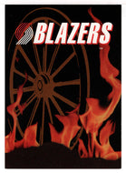 Portland Trail Blazers - Team Logo (NBA Basketball Card) 1994-95 Hoops # 412 Mint