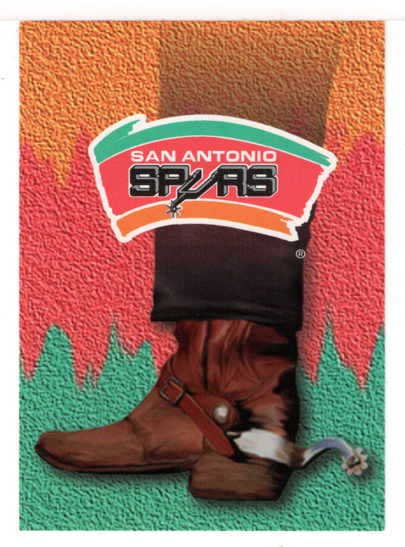 San Antonio Spurs - Team Logo (NBA Basketball Card) 1994-95 Hoops # 414 Mint