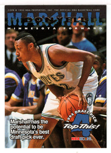 Donyell Marshall - Jamal Mashburn - Minnesota Timberwolves - Dallas Mavericks - Top This! (NBA Basketball Card) 1994-95 Hoops # 424 Mint