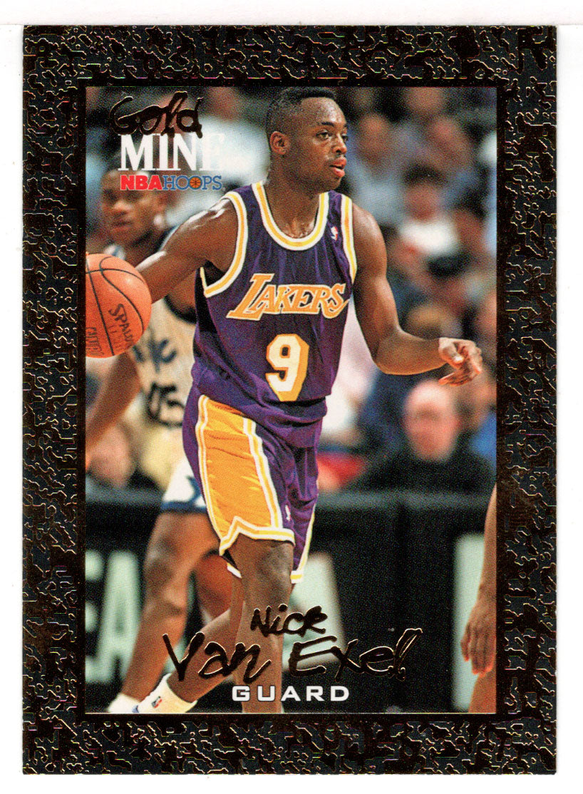 Nick Van Exel - Los Angeles Lakers - Gold Mine (NBA Basketball Card) 1994-95 Hoops # 442 Mint